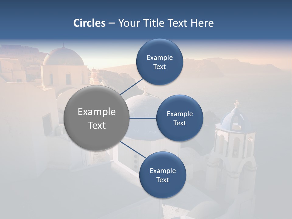 White Oia Dramatic PowerPoint Template