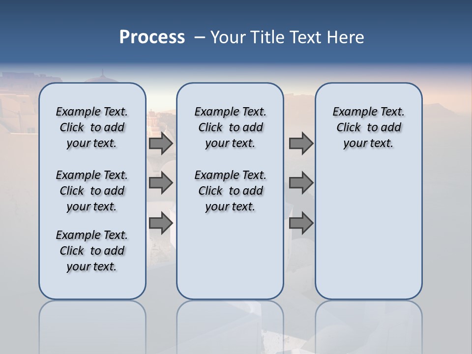 White Oia Dramatic PowerPoint Template