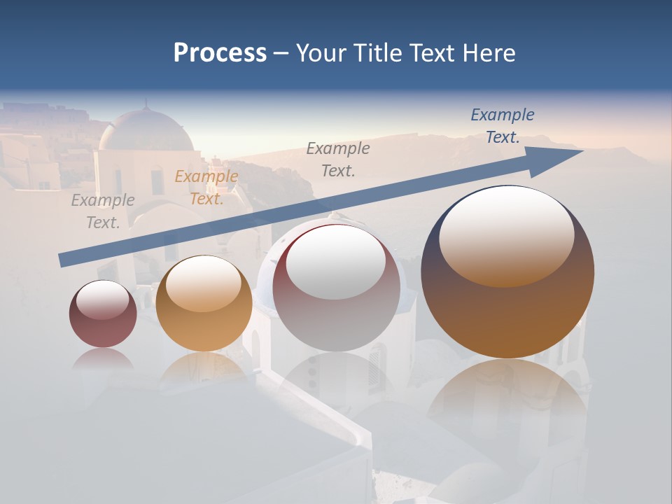 White Oia Dramatic PowerPoint Template