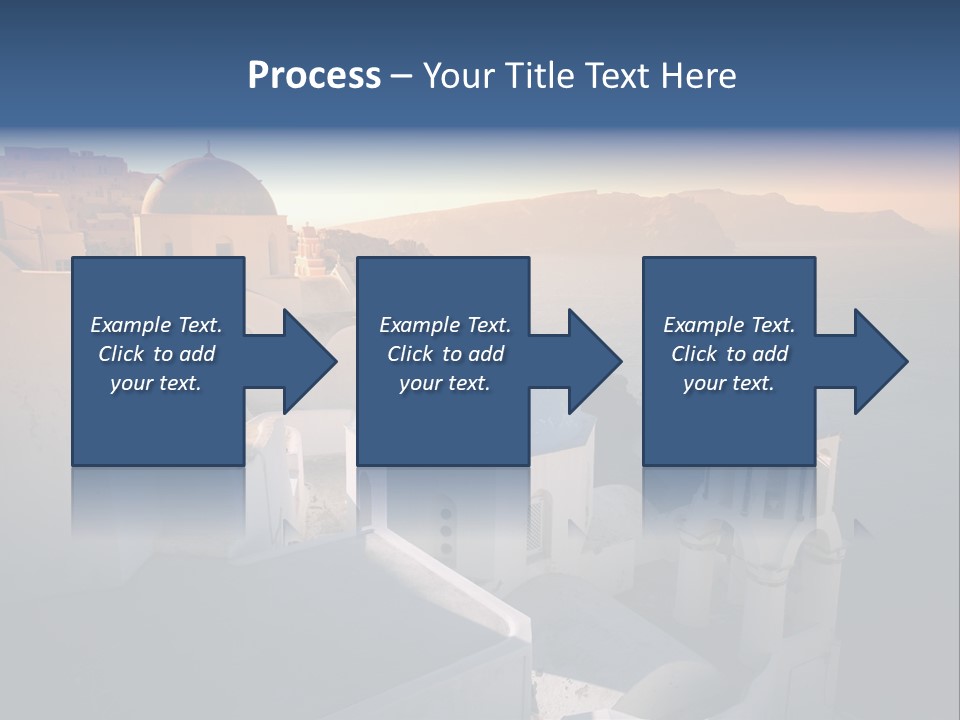 White Oia Dramatic PowerPoint Template