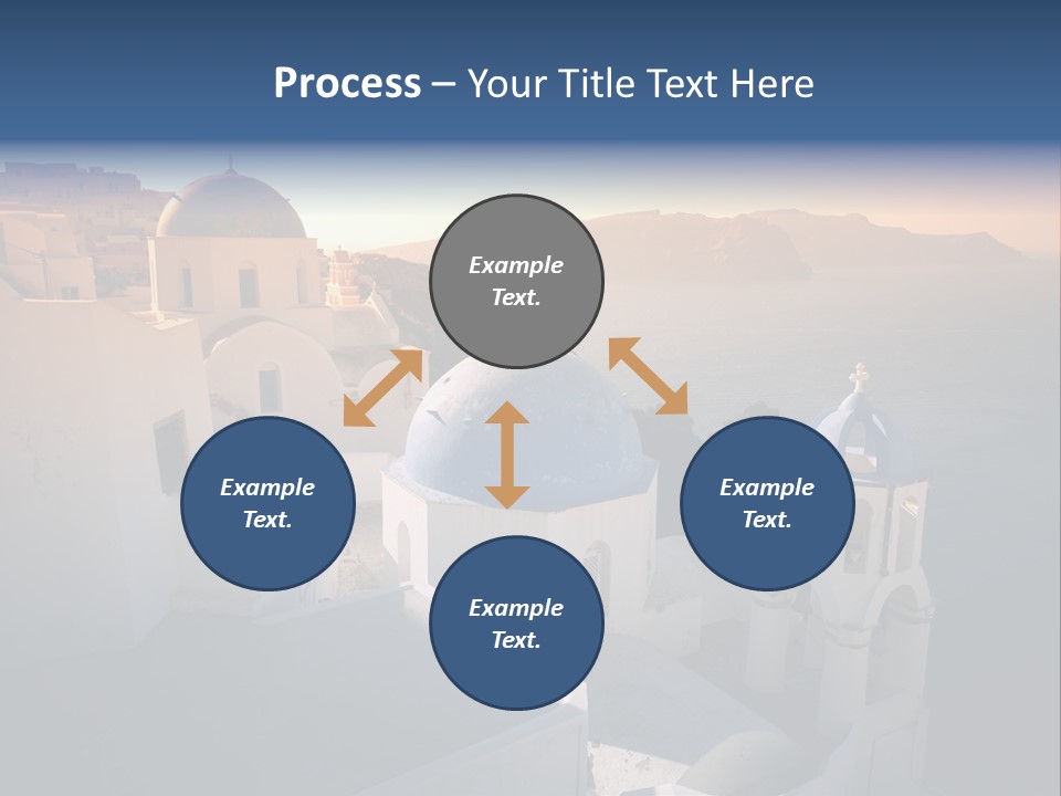 White Oia Dramatic PowerPoint Template