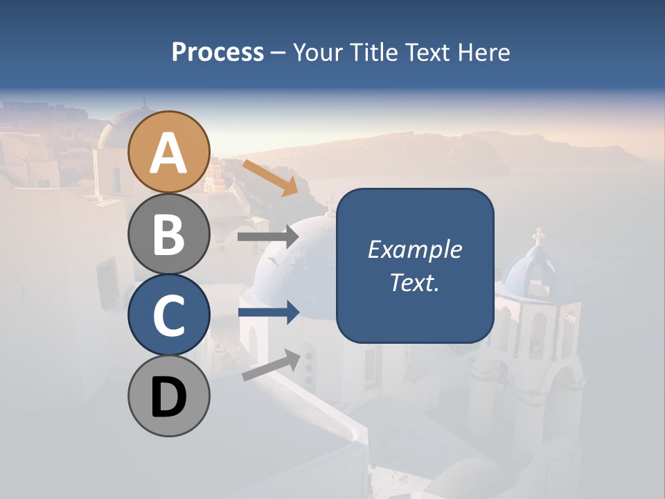 White Oia Dramatic PowerPoint Template