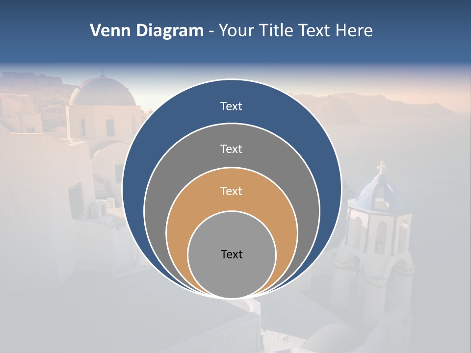 White Oia Dramatic PowerPoint Template