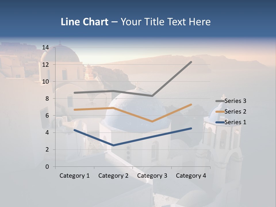 White Oia Dramatic PowerPoint Template