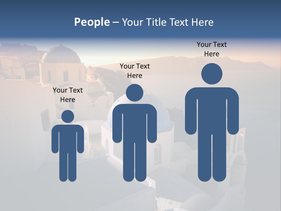 White Oia Dramatic PowerPoint Template