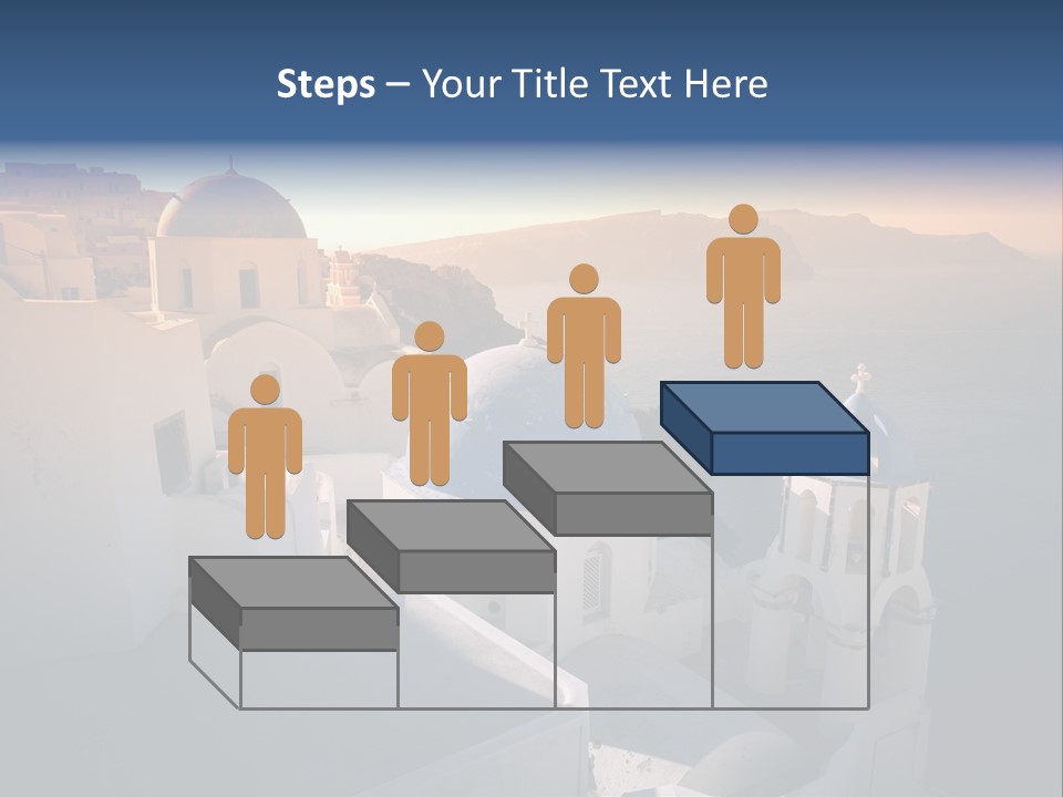 White Oia Dramatic PowerPoint Template