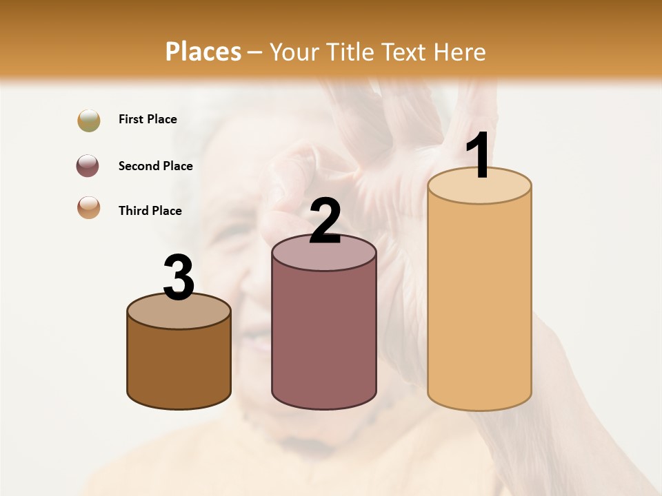 Positive Older Smile PowerPoint Template