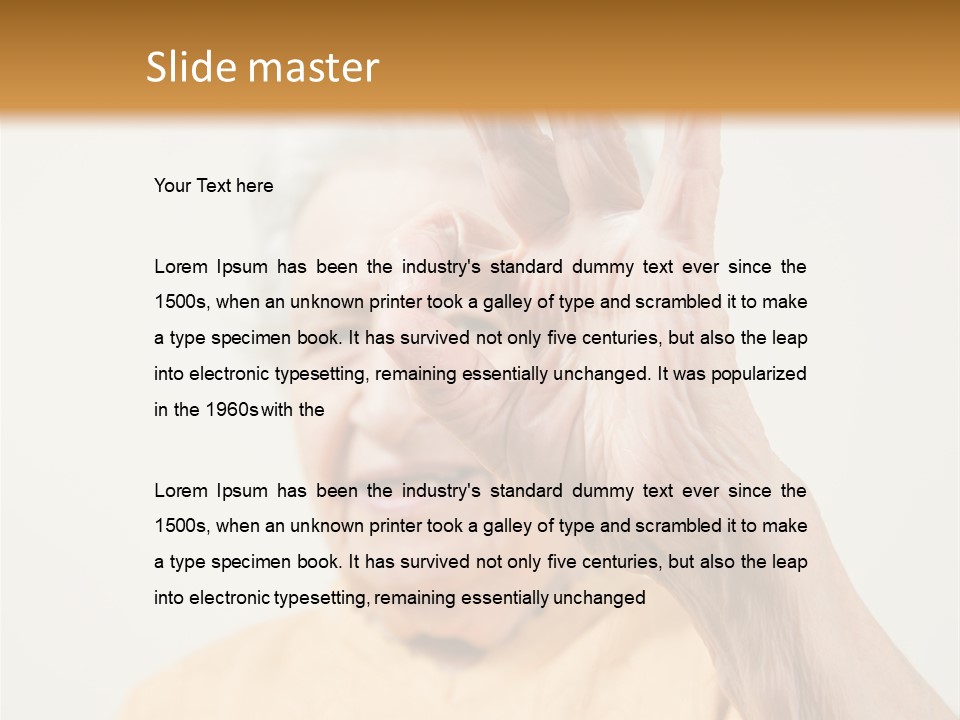 Positive Older Smile PowerPoint Template