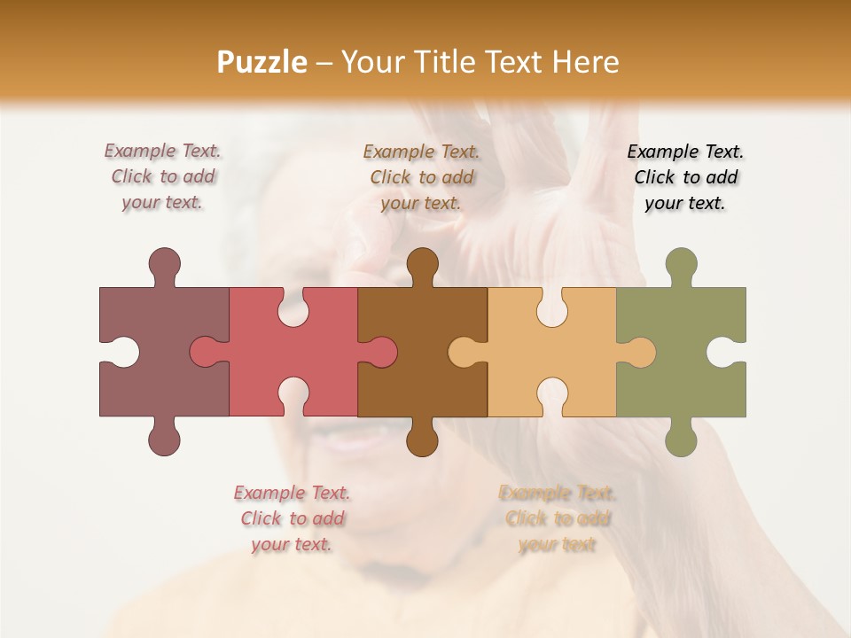 Positive Older Smile PowerPoint Template