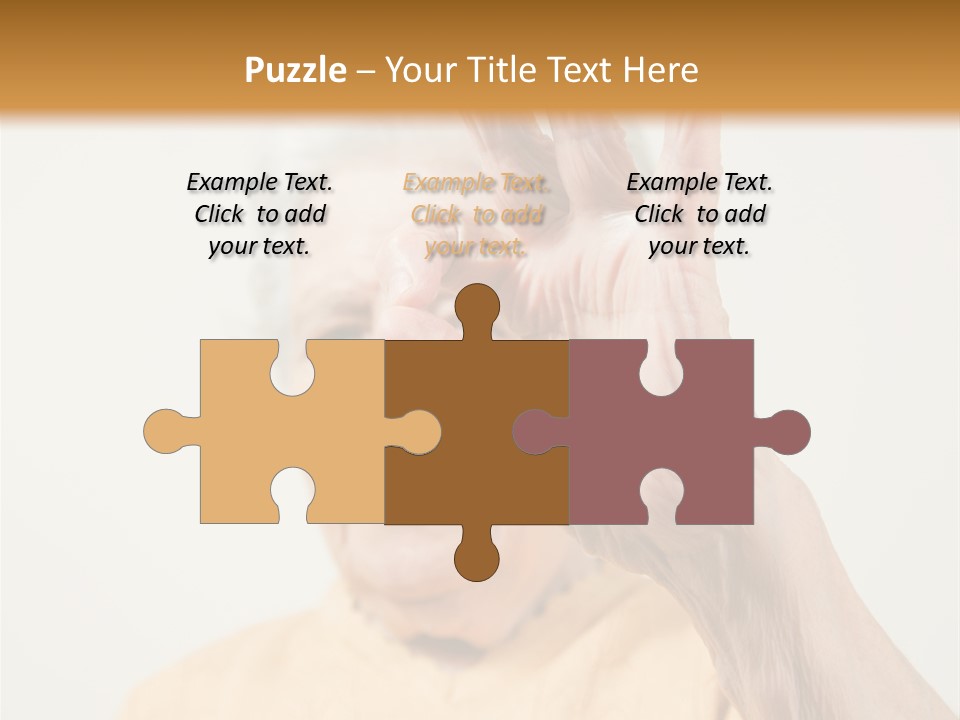 Positive Older Smile PowerPoint Template