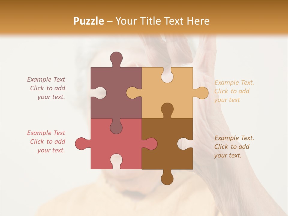 Positive Older Smile PowerPoint Template