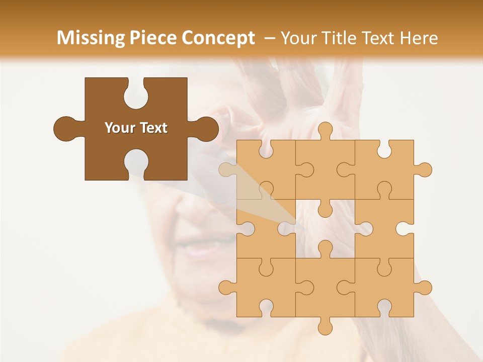 Positive Older Smile PowerPoint Template