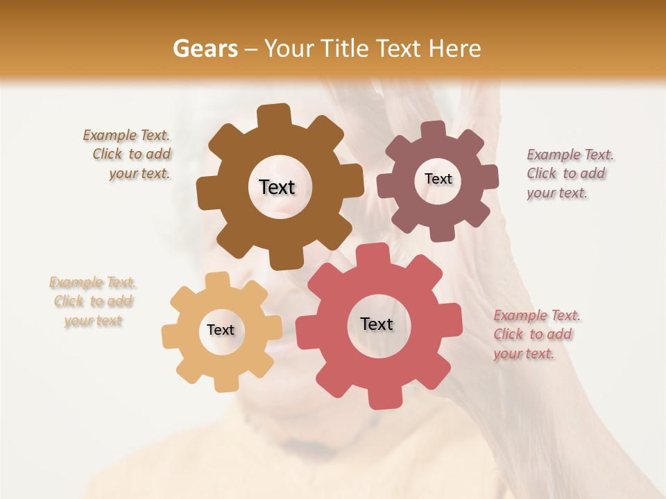 Positive Older Smile PowerPoint Template