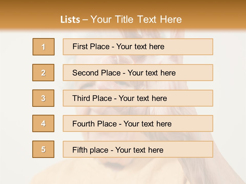 Positive Older Smile PowerPoint Template