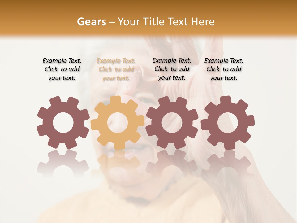 Positive Older Smile PowerPoint Template