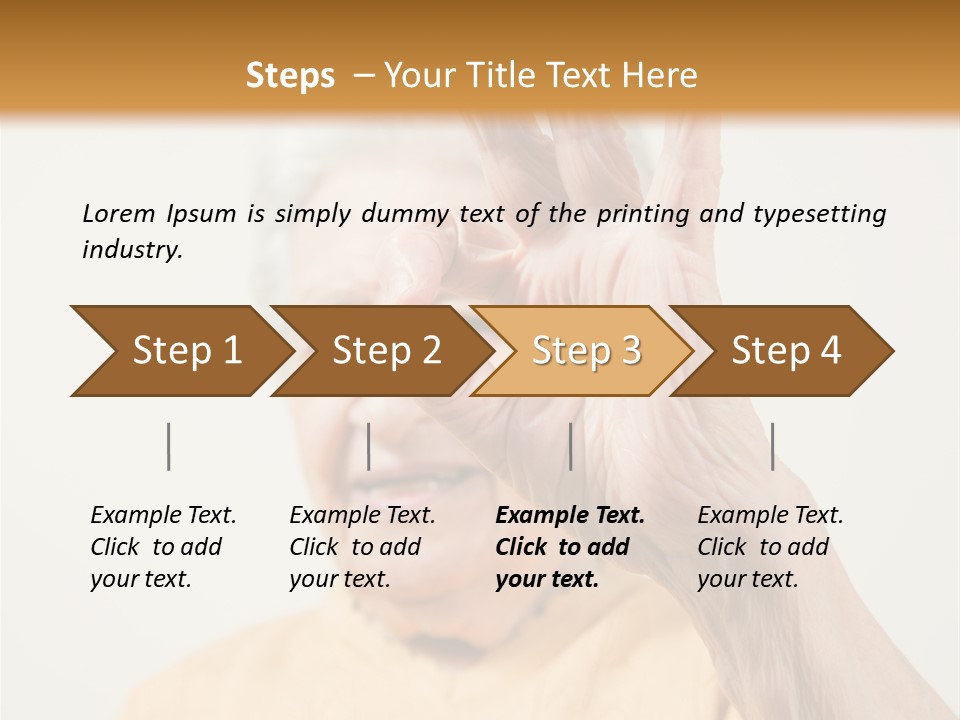 Positive Older Smile PowerPoint Template