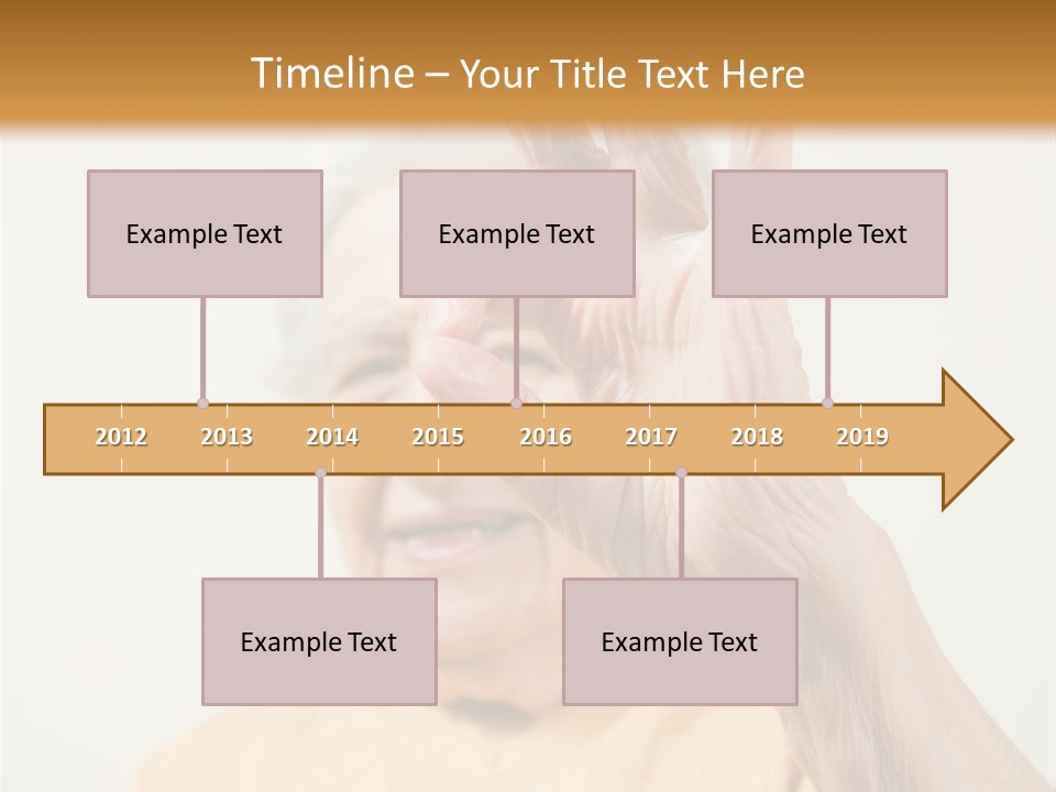 Positive Older Smile PowerPoint Template