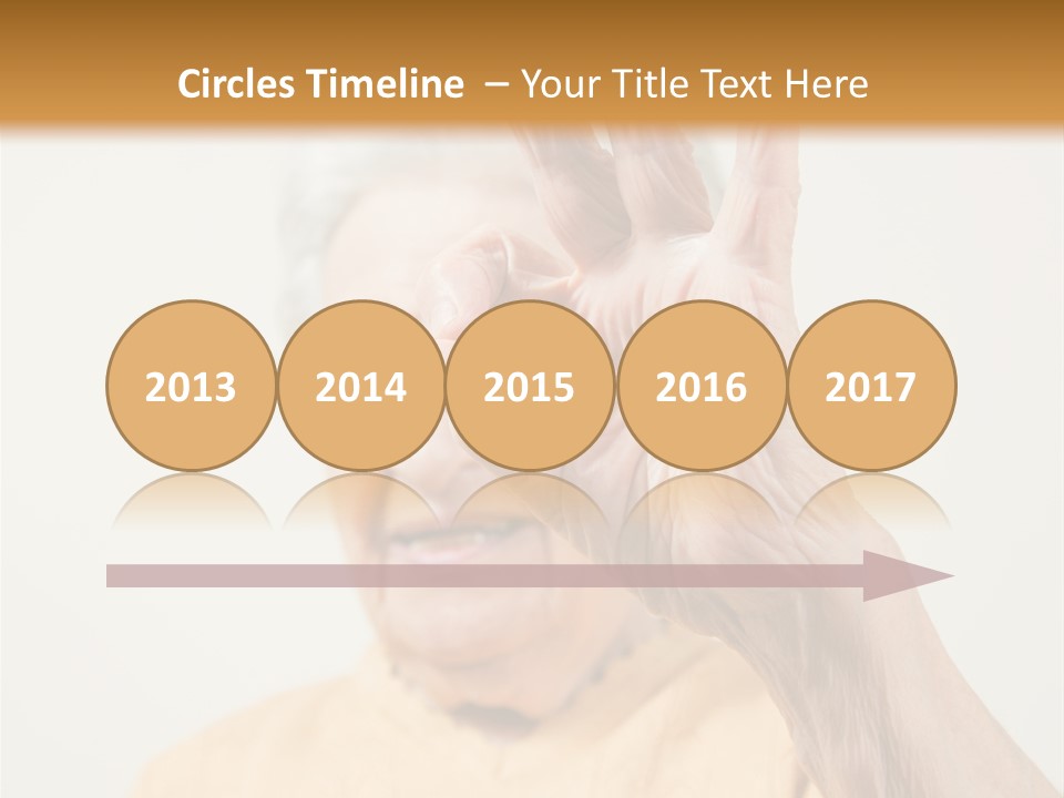 Positive Older Smile PowerPoint Template