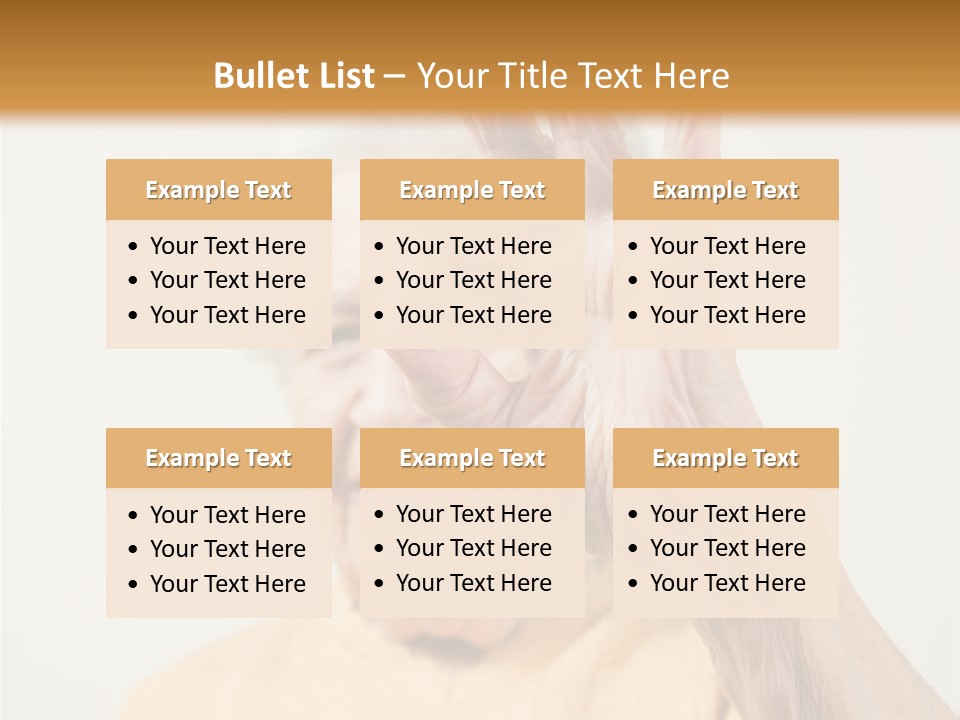 Positive Older Smile PowerPoint Template