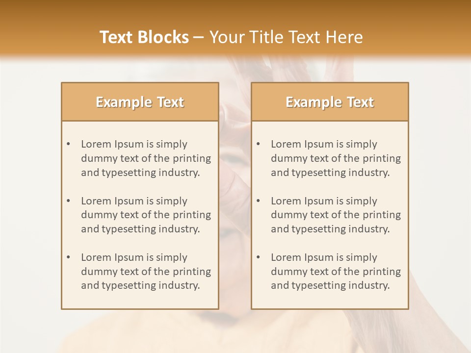 Positive Older Smile PowerPoint Template