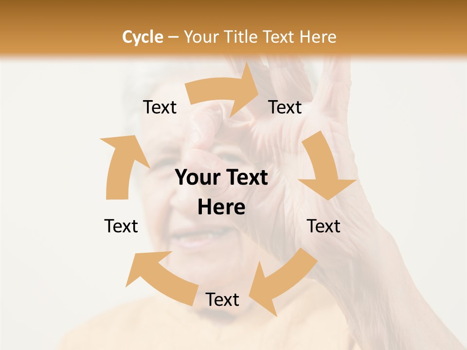 Positive Older Smile PowerPoint Template