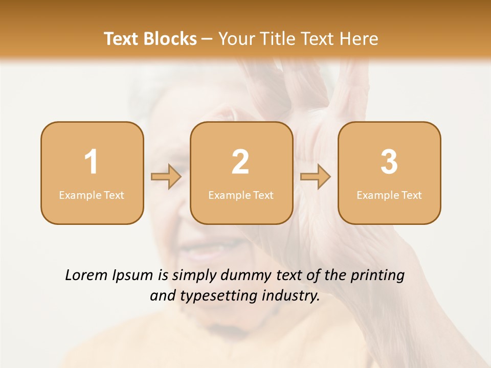 Positive Older Smile PowerPoint Template