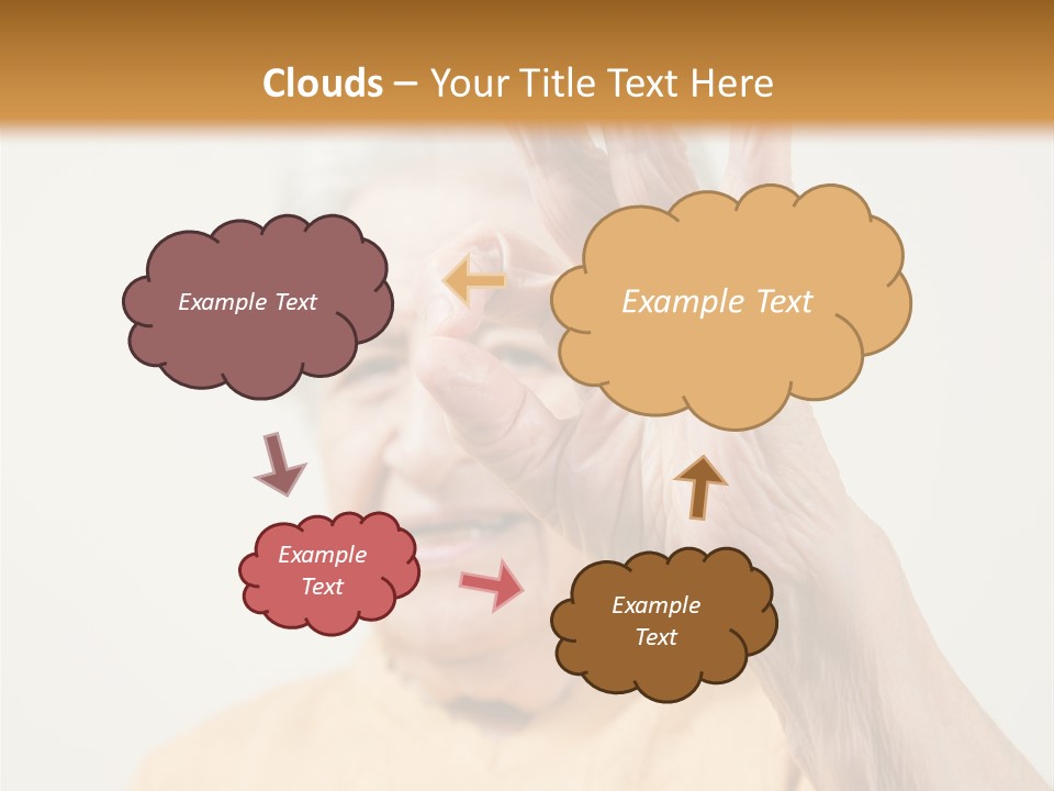 Positive Older Smile PowerPoint Template