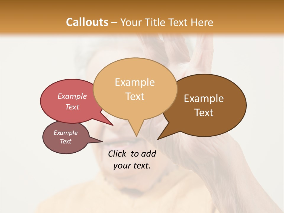 Positive Older Smile PowerPoint Template