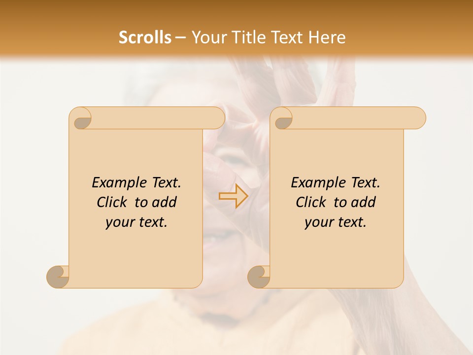Positive Older Smile PowerPoint Template