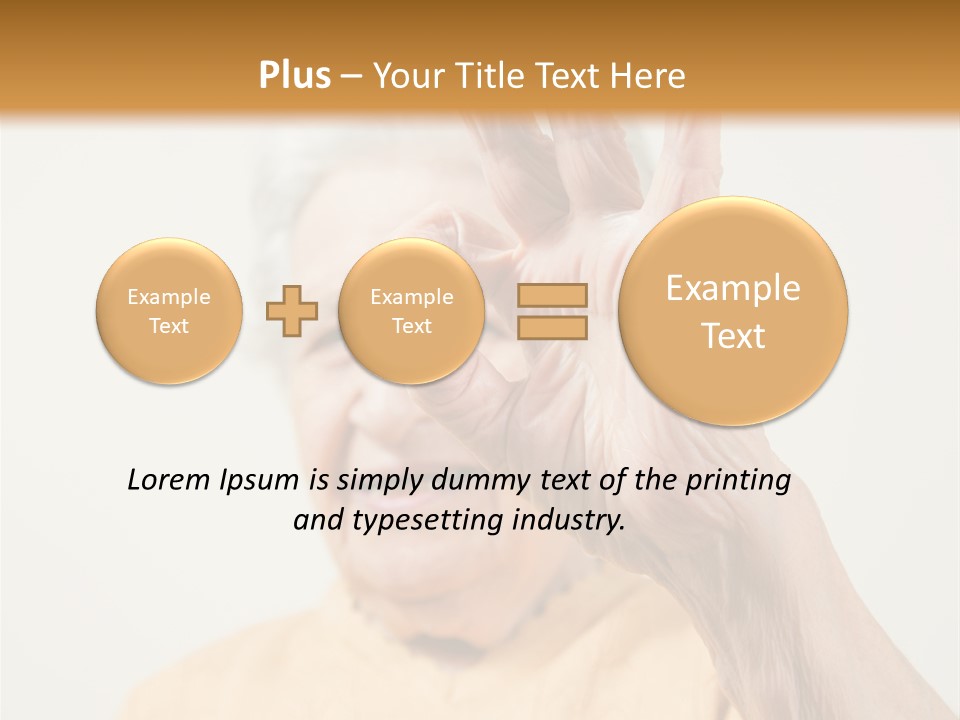 Positive Older Smile PowerPoint Template