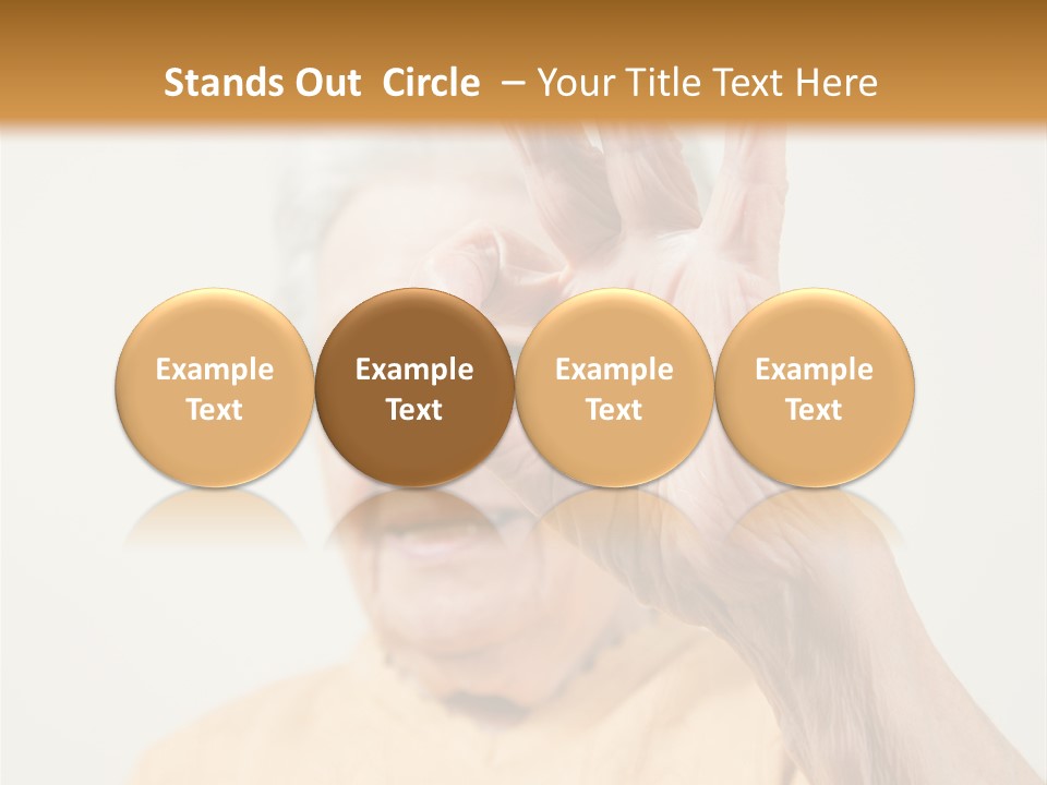 Positive Older Smile PowerPoint Template