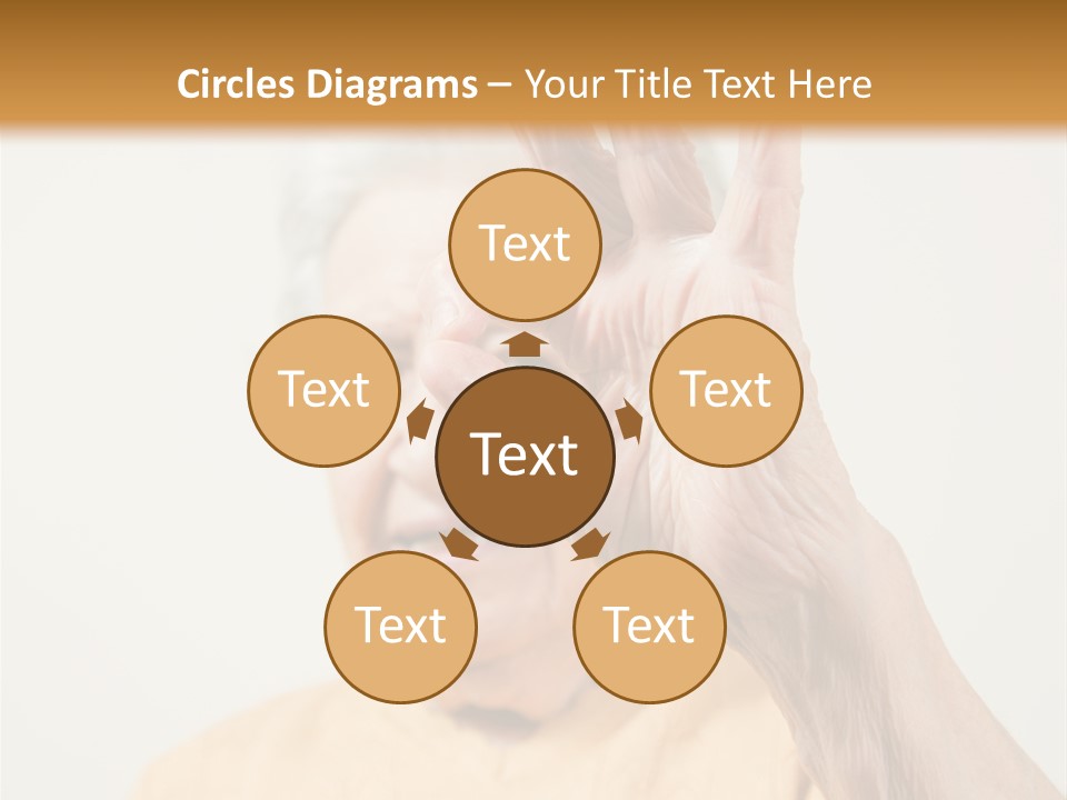 Positive Older Smile PowerPoint Template