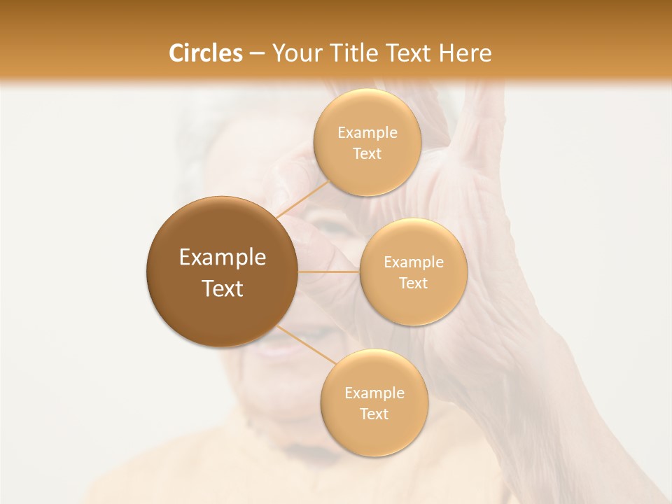 Positive Older Smile PowerPoint Template