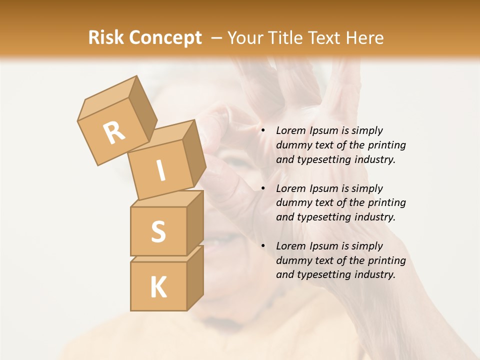 Positive Older Smile PowerPoint Template