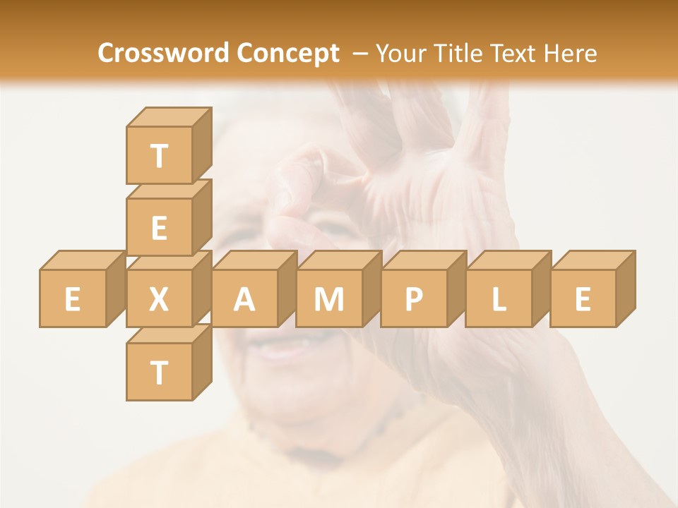 Positive Older Smile PowerPoint Template