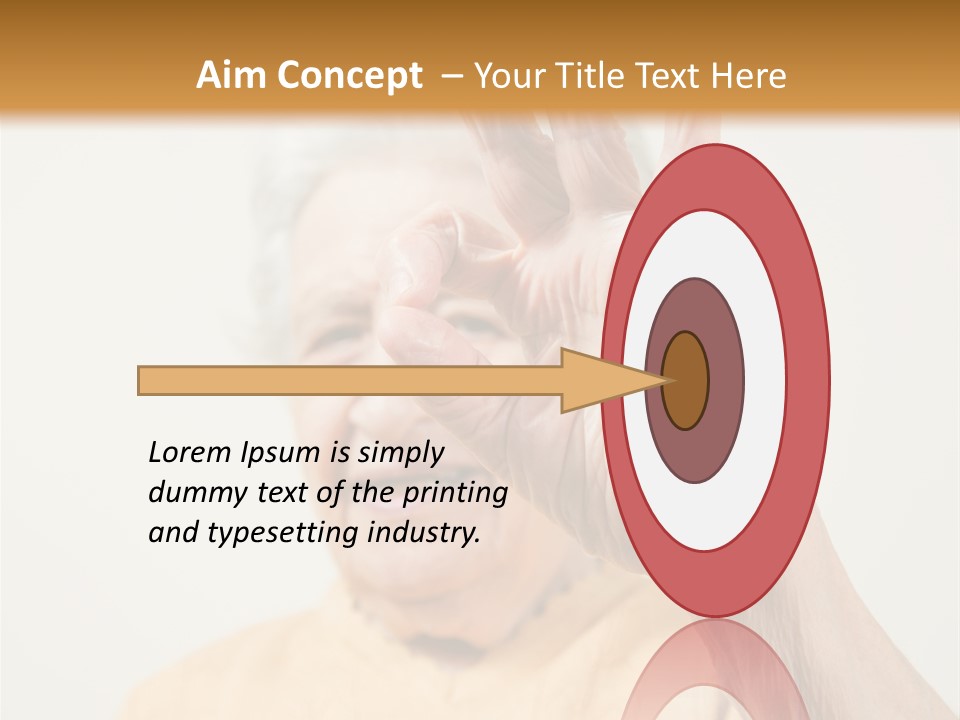 Positive Older Smile PowerPoint Template