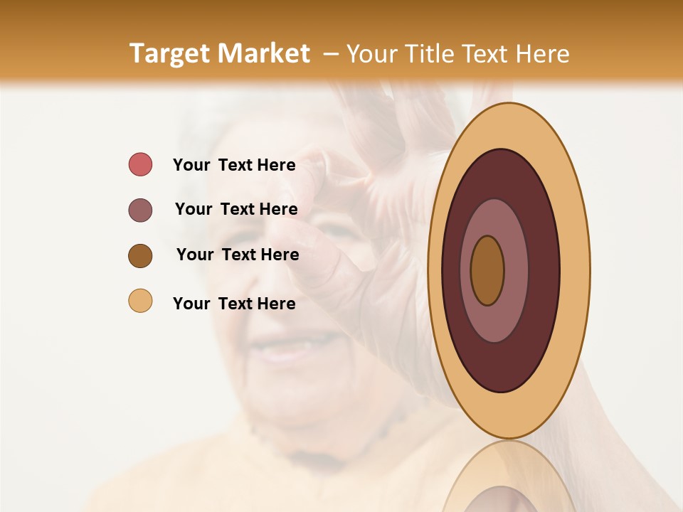 Positive Older Smile PowerPoint Template