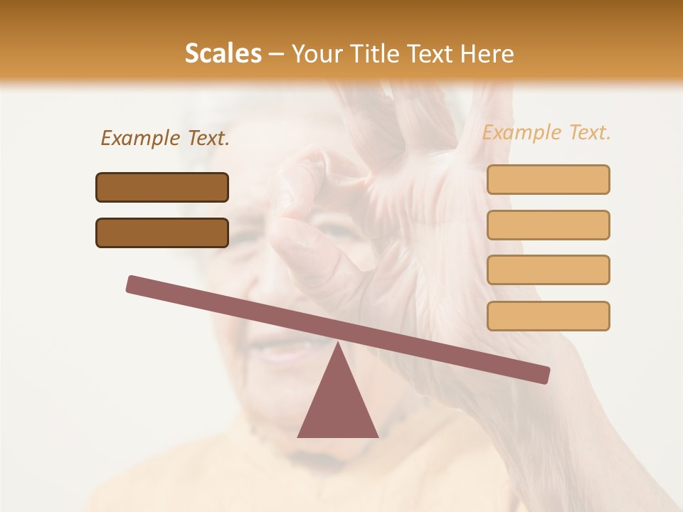Positive Older Smile PowerPoint Template