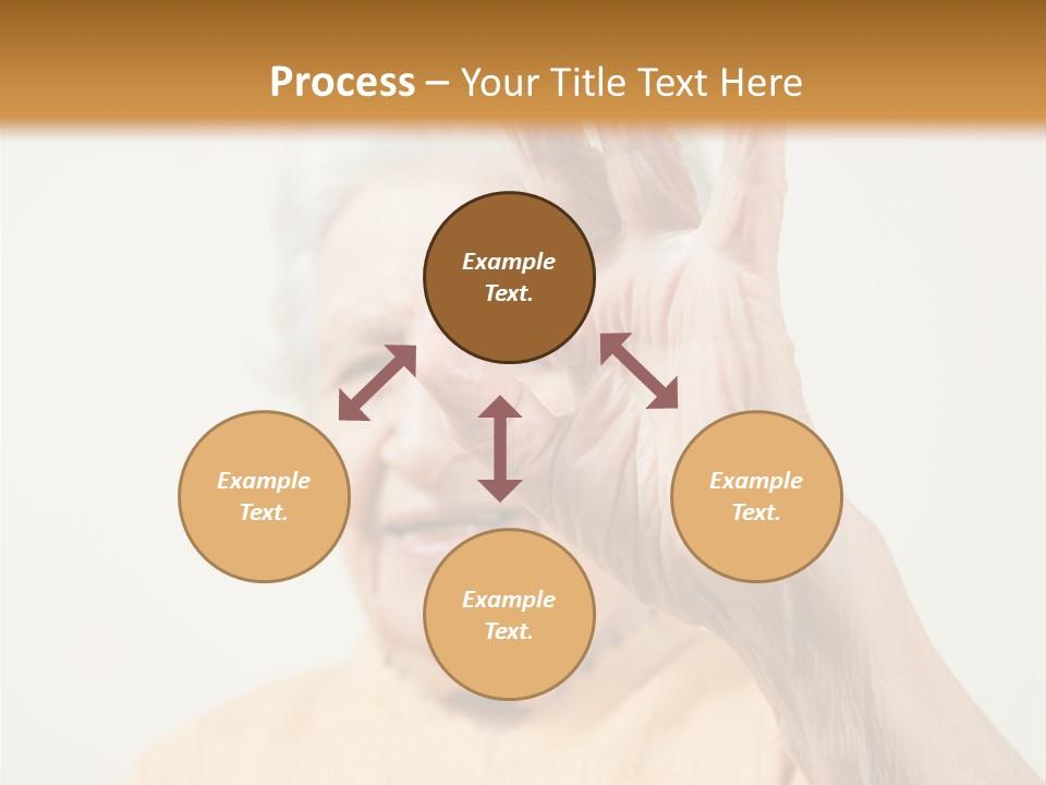 Positive Older Smile PowerPoint Template