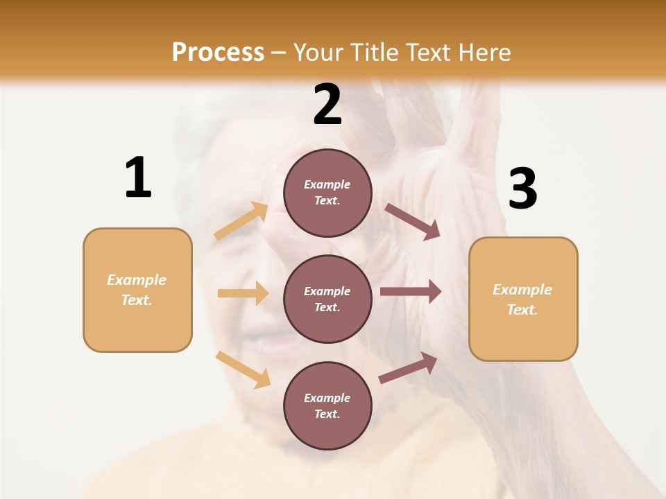 Positive Older Smile PowerPoint Template