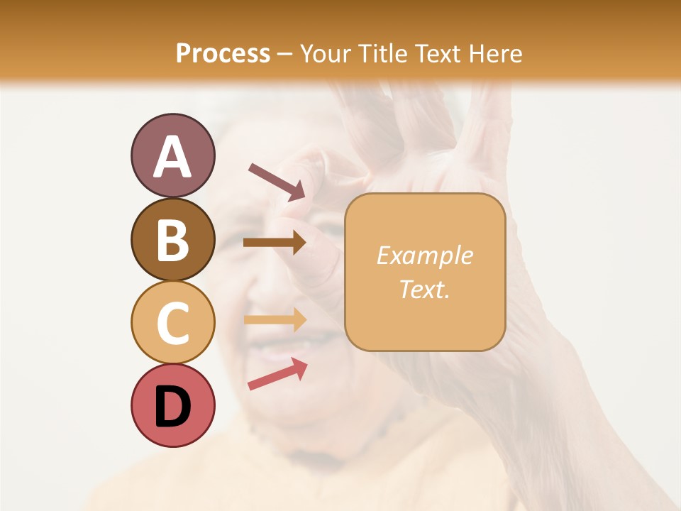 Positive Older Smile PowerPoint Template