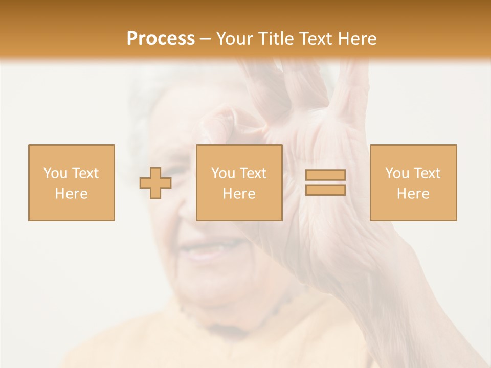 Positive Older Smile PowerPoint Template