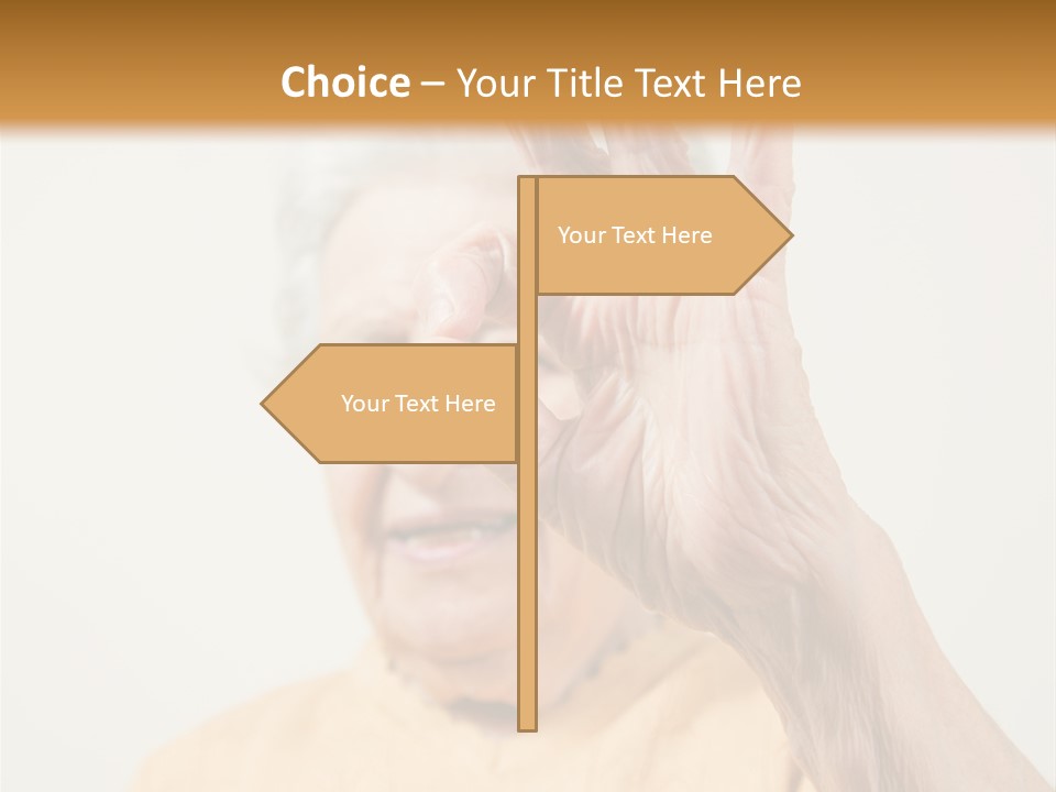 Positive Older Smile PowerPoint Template