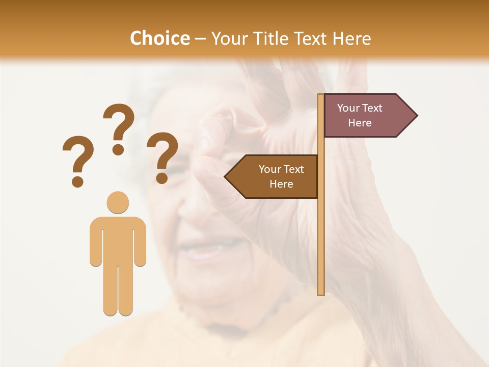 Positive Older Smile PowerPoint Template