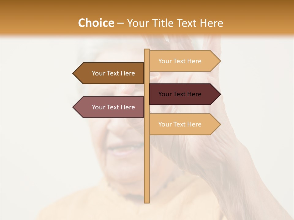 Positive Older Smile PowerPoint Template