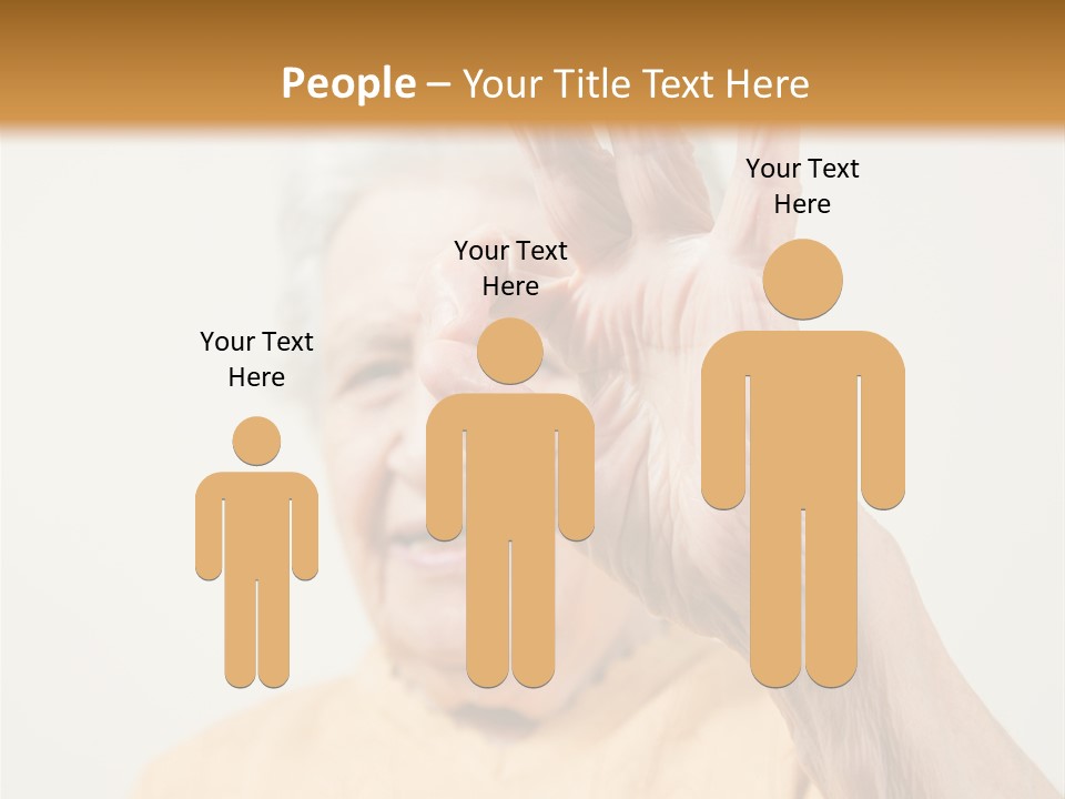 Positive Older Smile PowerPoint Template