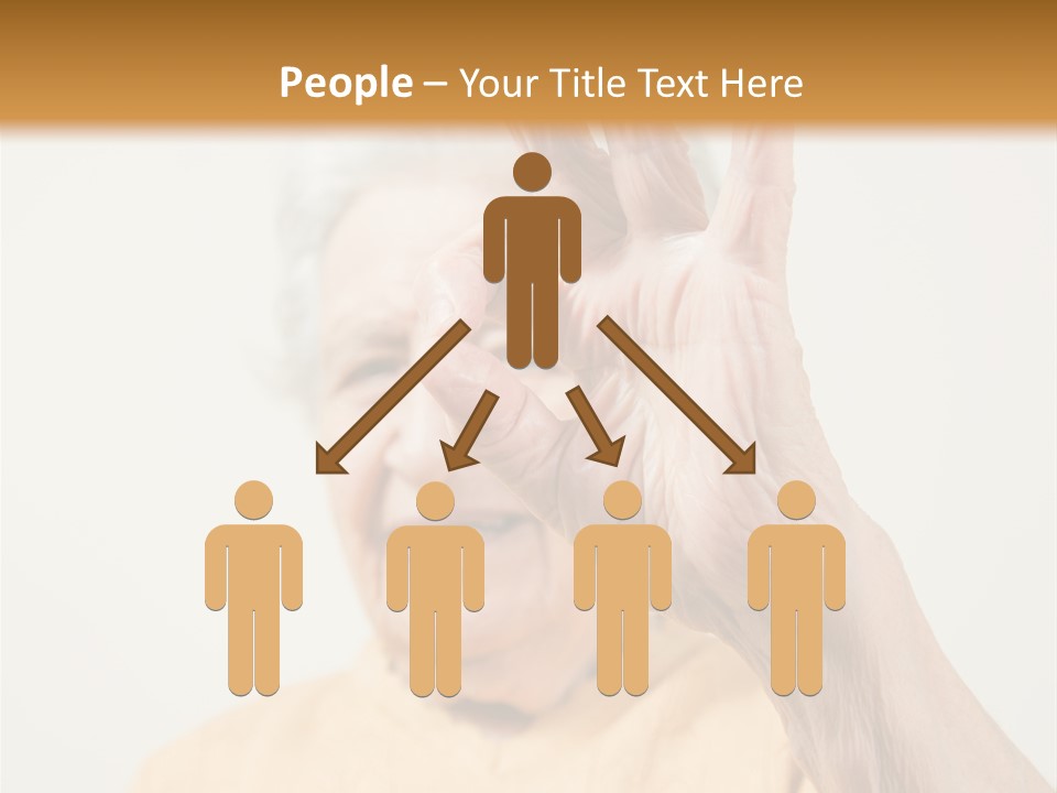 Positive Older Smile PowerPoint Template