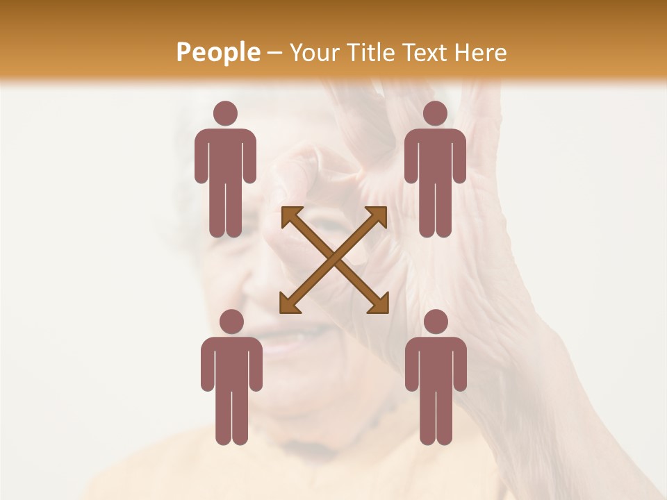 Positive Older Smile PowerPoint Template