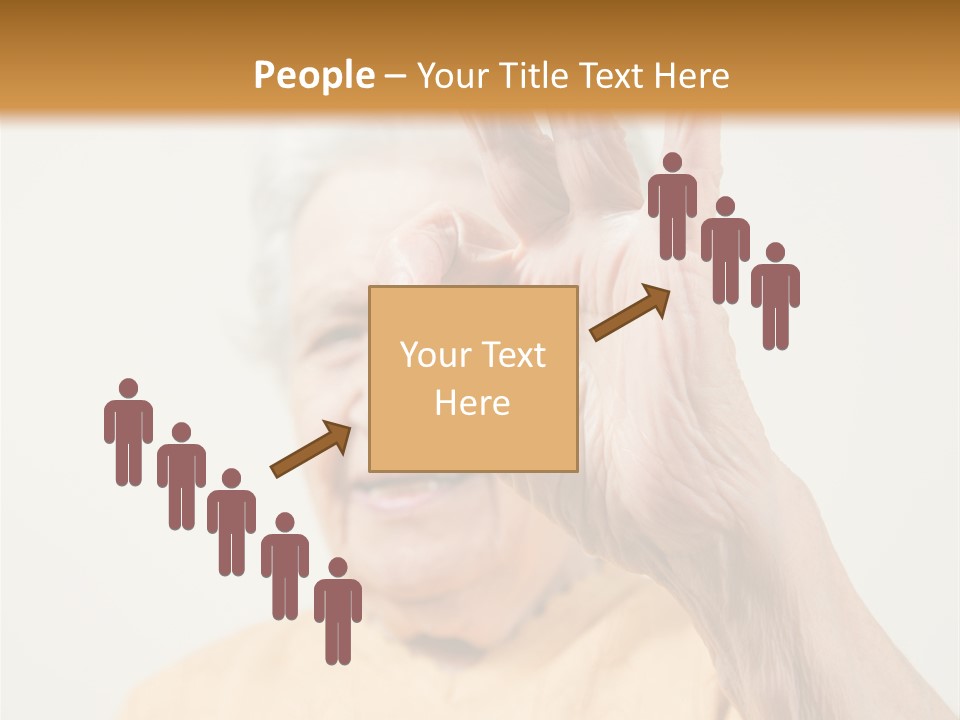Positive Older Smile PowerPoint Template