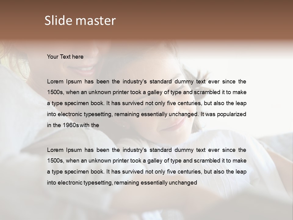 Reading Closeup Relaxed PowerPoint Template